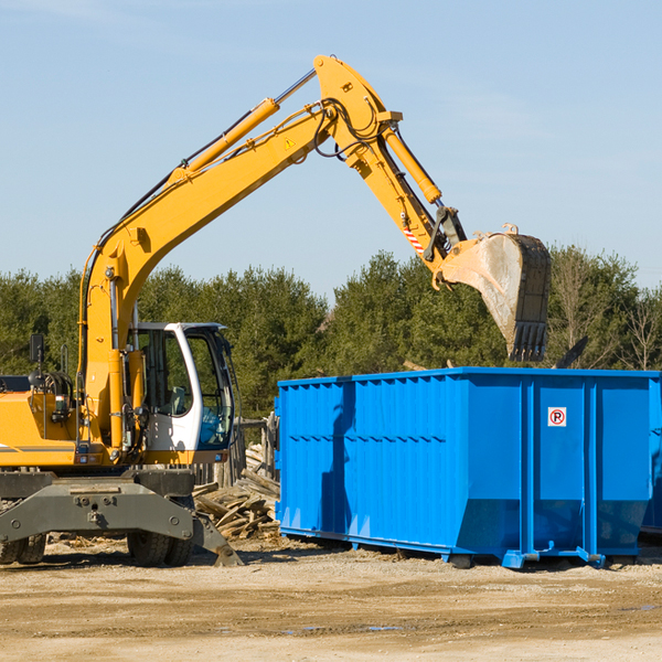 are there any restrictions on where a residential dumpster can be placed in Jefferson Heights